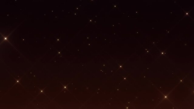ゆっくりと上昇する落ち着いた雰囲気の輝く星　ループ