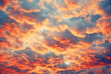 Fototapeta na wymiar red sky and clouds