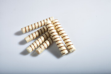 Fototapeta premium Tubes with filling isolated on white background