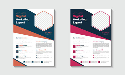 Digital Marketing Service Flyer Design Template