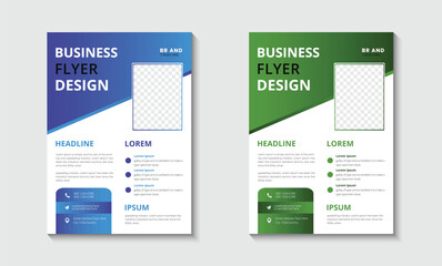 creative business flyer or poster design template