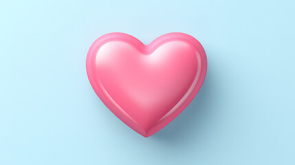 Valentines day amour with red hearts isolated. generative ai