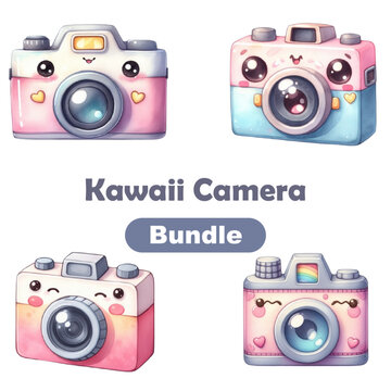 kawaii cartoon photographic camera