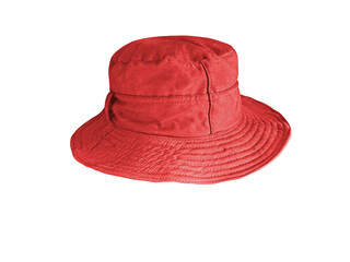 red bucket hat PNG transparent