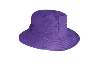 Purple bucket hat isolated PNG transparent