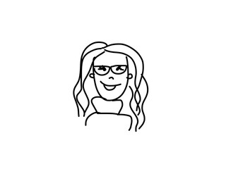 woman with hair