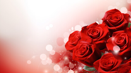 red roses background for valentine day, Rose and i love you valentine day