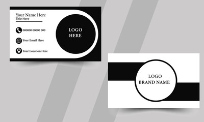 Modern creative business card design template. Unique shape modern business card design. Visiting card design in professional style
