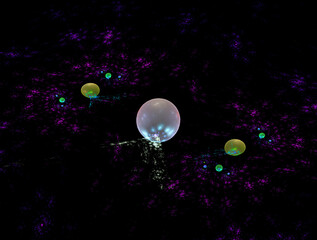 Imaginatory fractal abstract background Image