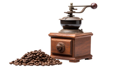 Vintage Manual Coffee Grind On Transparent PNG