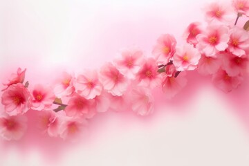 pink cherry blossom flowers background, Generative AI