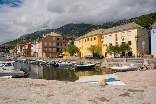 The village of Karlobag in Lika-Senj county on the Adriatic coast of Croatia, late spring