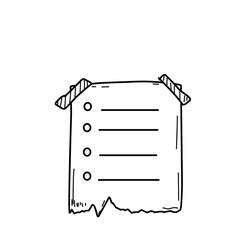 Hand Drawn Doodle Paper Notes 