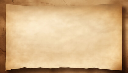 Empty parchment open paper scroll sheet for text