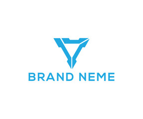 v letter logo design