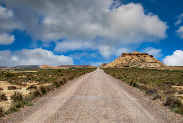 The Bardenas Reales of Navarra, Bardenas Reales, constitute a semi-desert area that extends through the southeast of the autonomous community of Navarra and part of the autonomous community of Aragon.