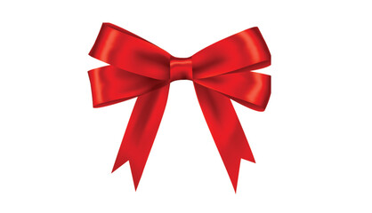 Red ribbon and bow
