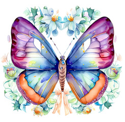 Kolorowy motyl ilustracja