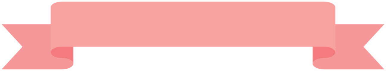 Obraz premium Vector illustration of Simple ribbon 2 (pink)