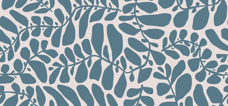  leaves seamless pattern.