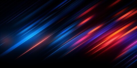 Neon Futuristic Flashes on a black Background