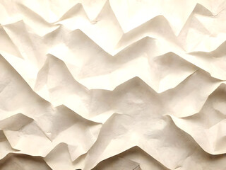 Beige crumpled paper background Generative ai design
