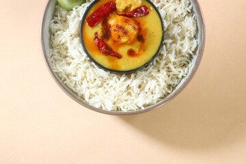 Kadhi chawal or karhi chawal, Indian Dish