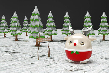 santa claus on a christmas tree