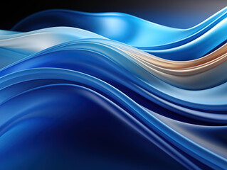 Naklejka premium An Abstract Exploration of Sculptural Aesthetics and Surreal 3D Landscapes. Generative Ai