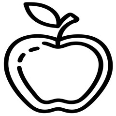 red apple with a leaf