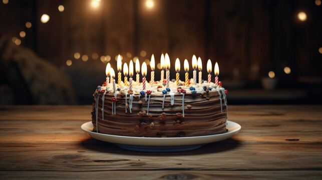A picture of a birthday cake
