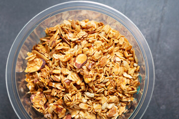 close up of a bowl of cereal