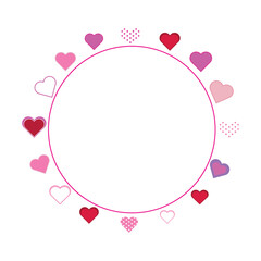 Valentine Pink Heart Frame