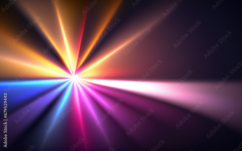 Wall mural optical flares for video effect