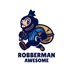 Illustration vector graphic of Robberman, good for logo design
