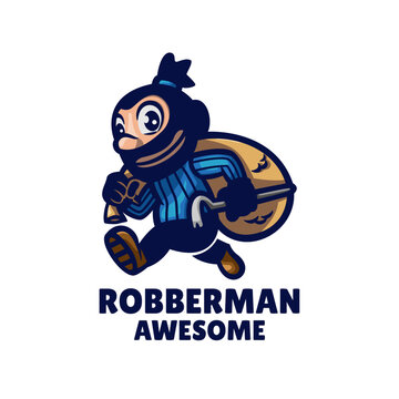 Illustration vector graphic of Robberman, good for logo design
