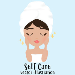 Facial Mask, woman face, self care, Skin care