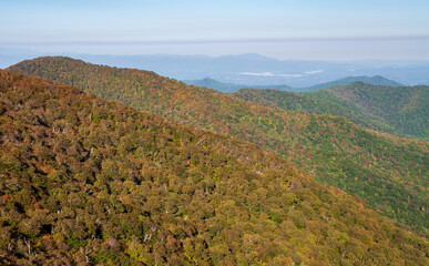 Blue Ridge Parkway, Famous Road linking Shenandoah National Park to Great Smoky Mountains National Park