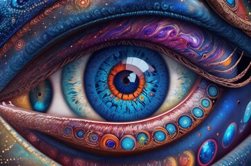 eye of a person - obrazy, fototapety, plakaty