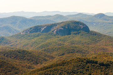 Naklejka premium Blue Ridge Parkway, Famous Road linking Shenandoah National Park to Great Smoky Mountains National Park