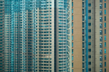 Fototapeta na wymiar Skyline Homes: Urban Heights Living