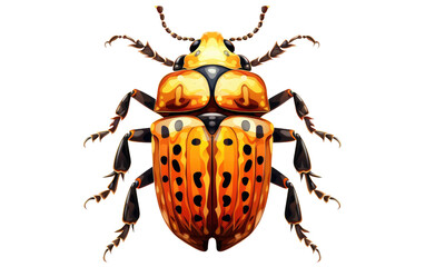 Singular Beetle On Transparent PNG