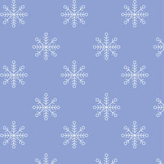 Christmas snowflake pattern, snowflake print on fabric