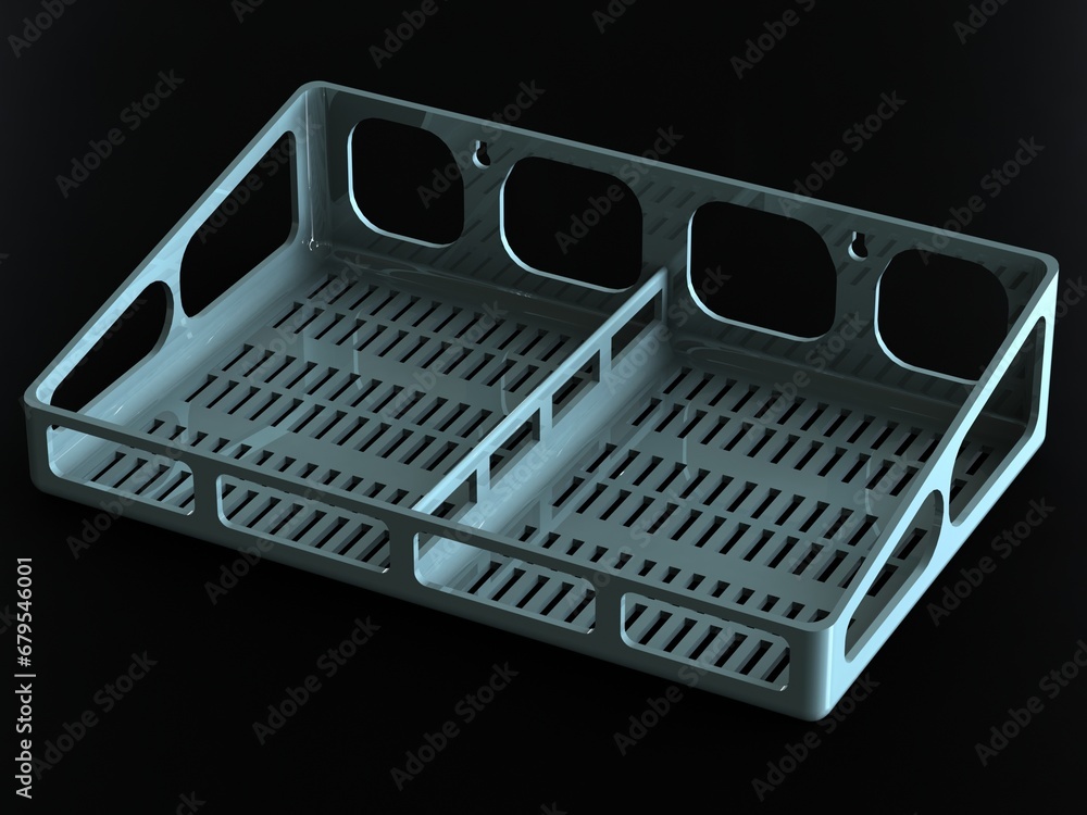 Poster wall mounted multi purpose shelf 3d print model