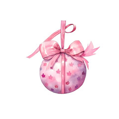 Cute Pink Christmas Clipart PNG
