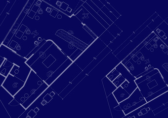 Floor plan designed building on the drawing.