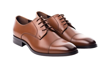 Formal Derby Shoes On Isolated Background