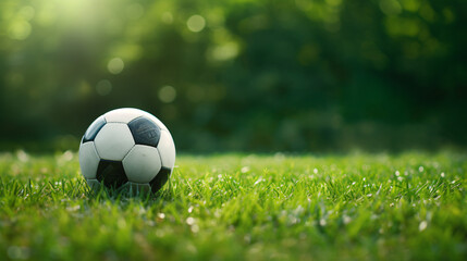 A soccer ball sitting
