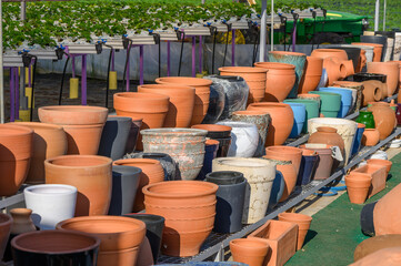 clay jugs and pots street trade on the island of Cyprus 7