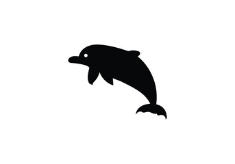 Amazon River Dolphin Pink Dolphin minimal style  icon design illustration